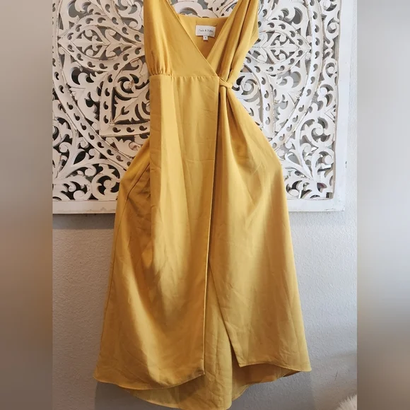 PARK & FIFTH BERKELEY MUSTARD DRESS RETAIL $195.00 SIZE SMALL - Picture 5 of 11